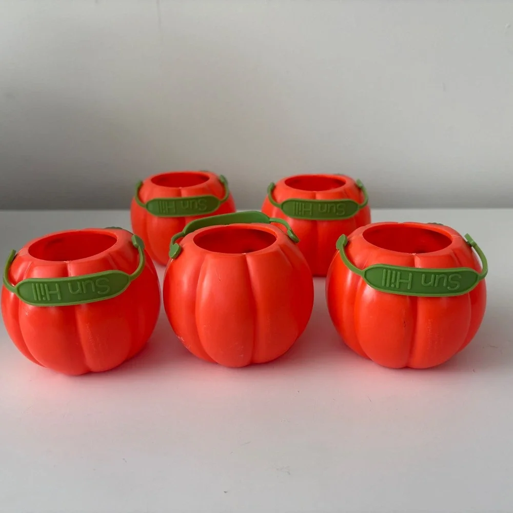 Sun Hill Halloween Pumpkin‎ Candy Buckets Treat Holders Party Favors Set of 5